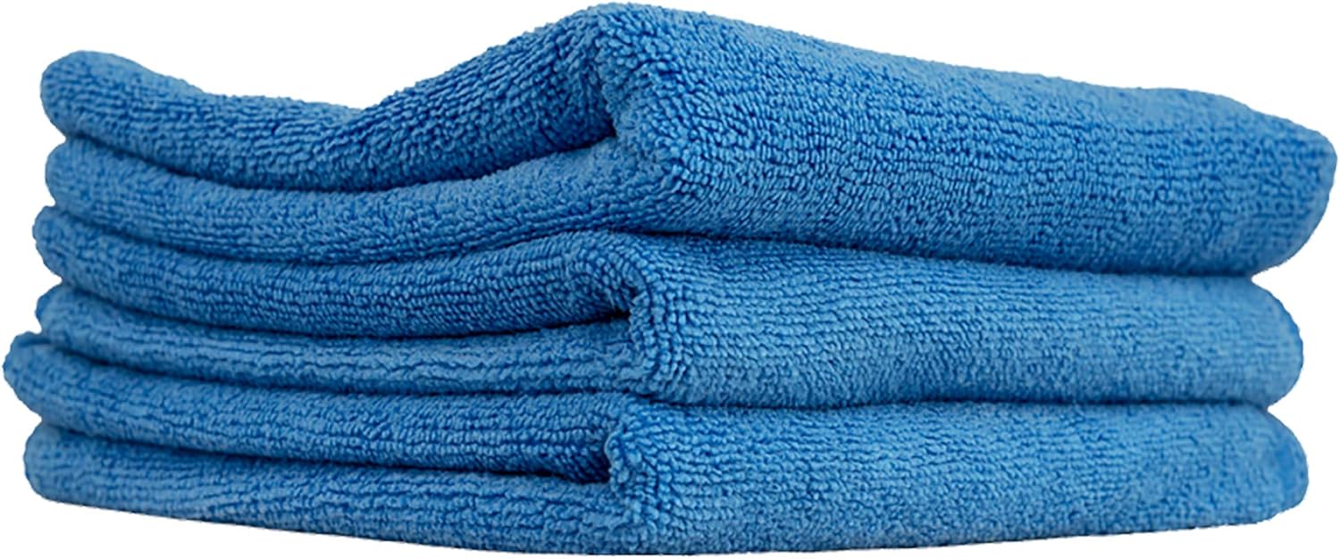 Microfiber Towel Detailing - Premium Microfiber Towels, 16x16 Inches, Blue,
