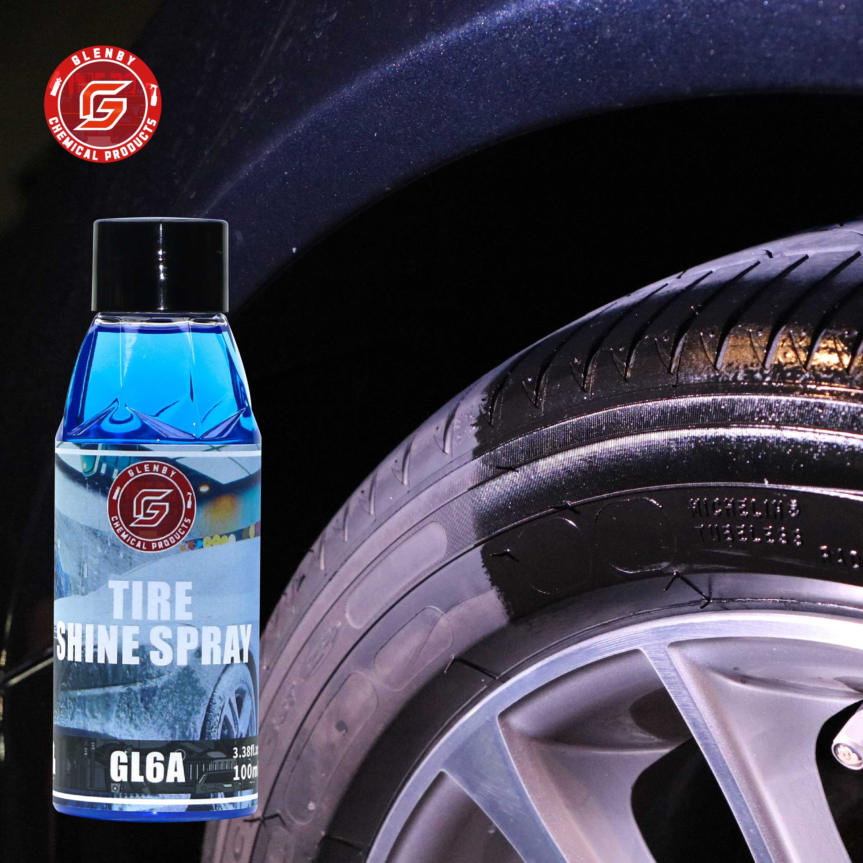 Tire Shine Spray Sealant - Car Tyre Gloss Tire Coating Spray