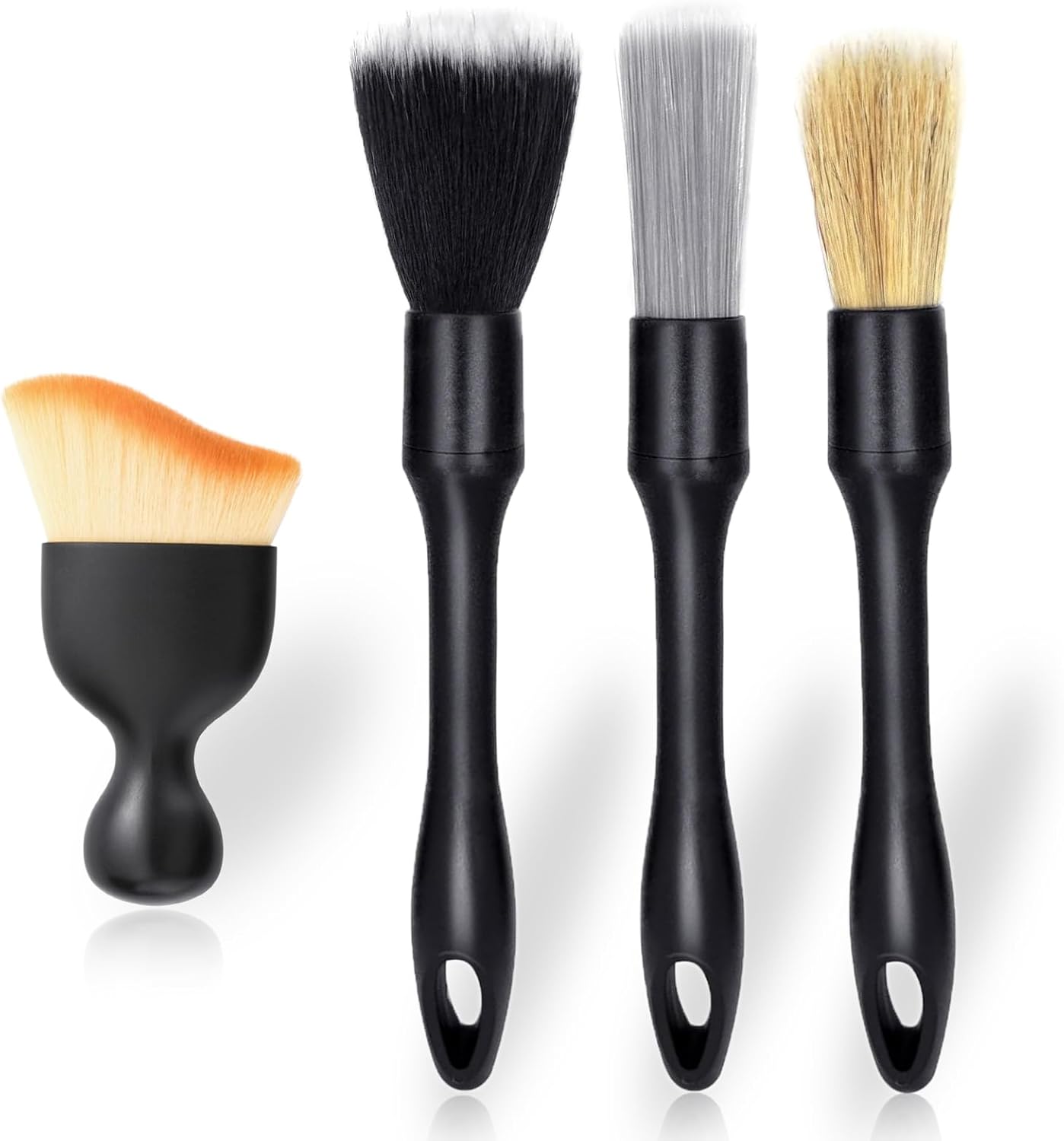 Detailing Brush Set - 4-Piece Car Detailing Brush Set for