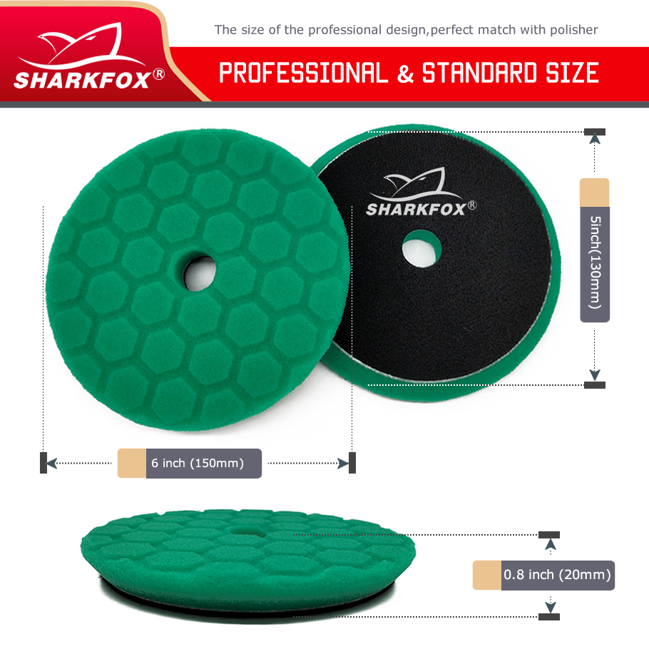 Sharkfox 5 pieces/set 5 Inch(1 - Polish Pad Set Buffer recensione e prezzo