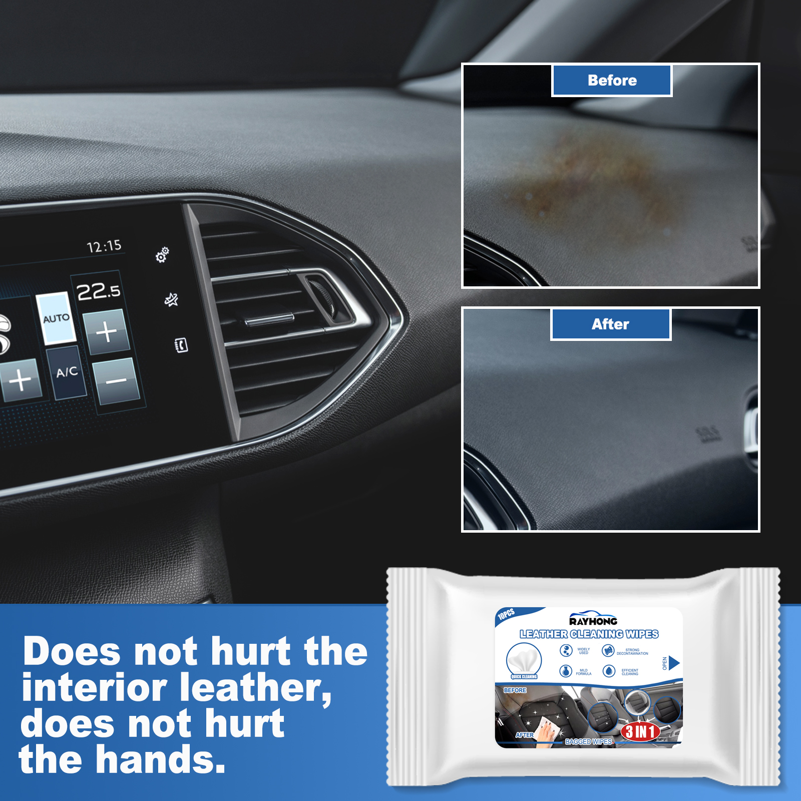Rayhong Car Leather Cleaning W - Dirt Brush Interior recensione e prezzo