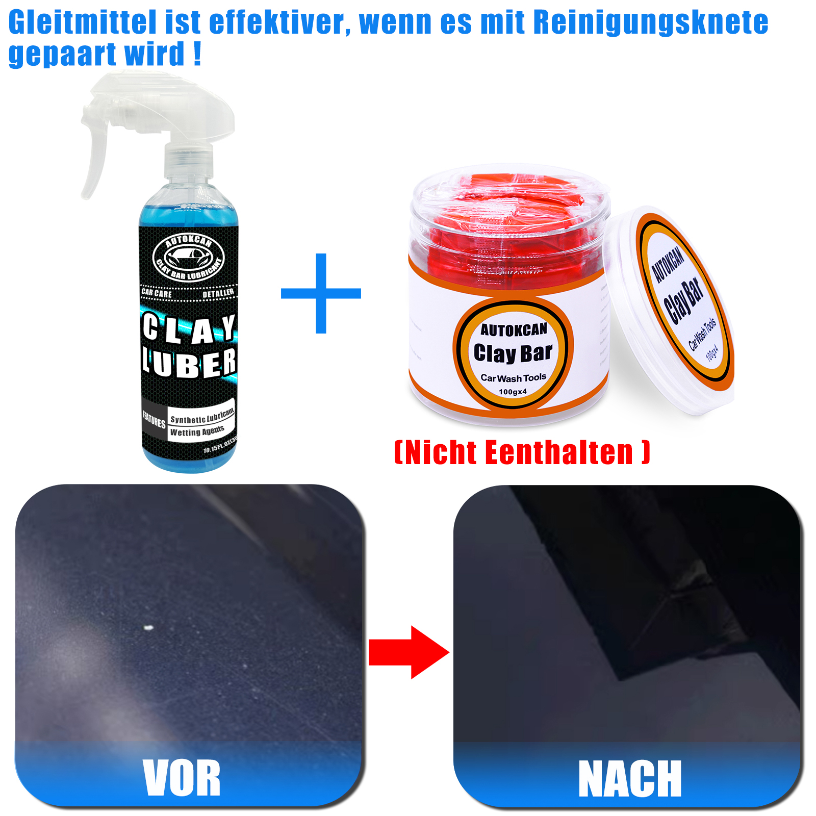 200G Car Clay Bar And 300ml Ma - Clay Bar Lubricant recensione e prezzo