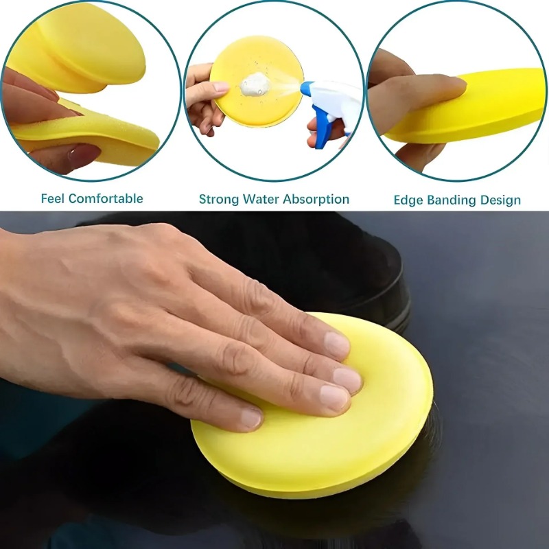 6PCS Car Care Foam Wax Applica - Wax Applicator Pad recensione e prezzo