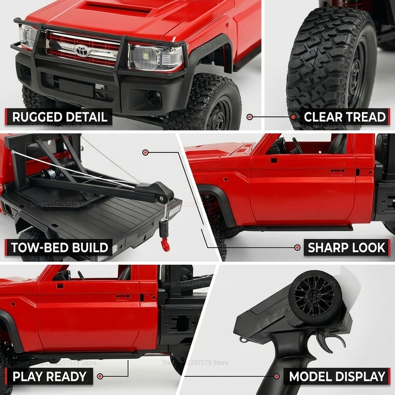 New MN82T RC Crawler 2.4G 4WD  - Dirt Brush Interior recensione e prezzo