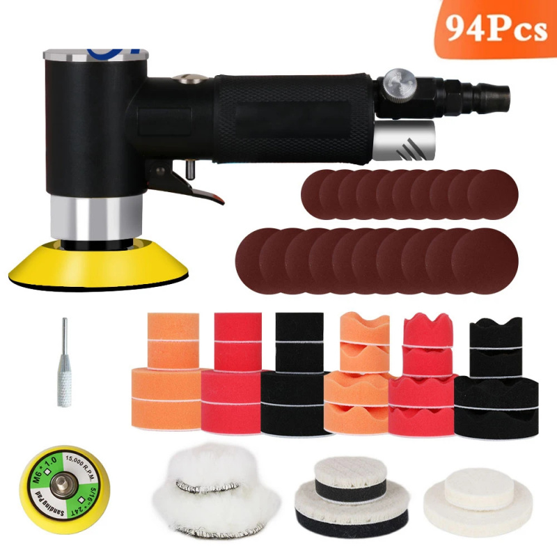Air Sander Mini Pneumatic Grin - Polish Pad Set Buffer recensione e prezzo