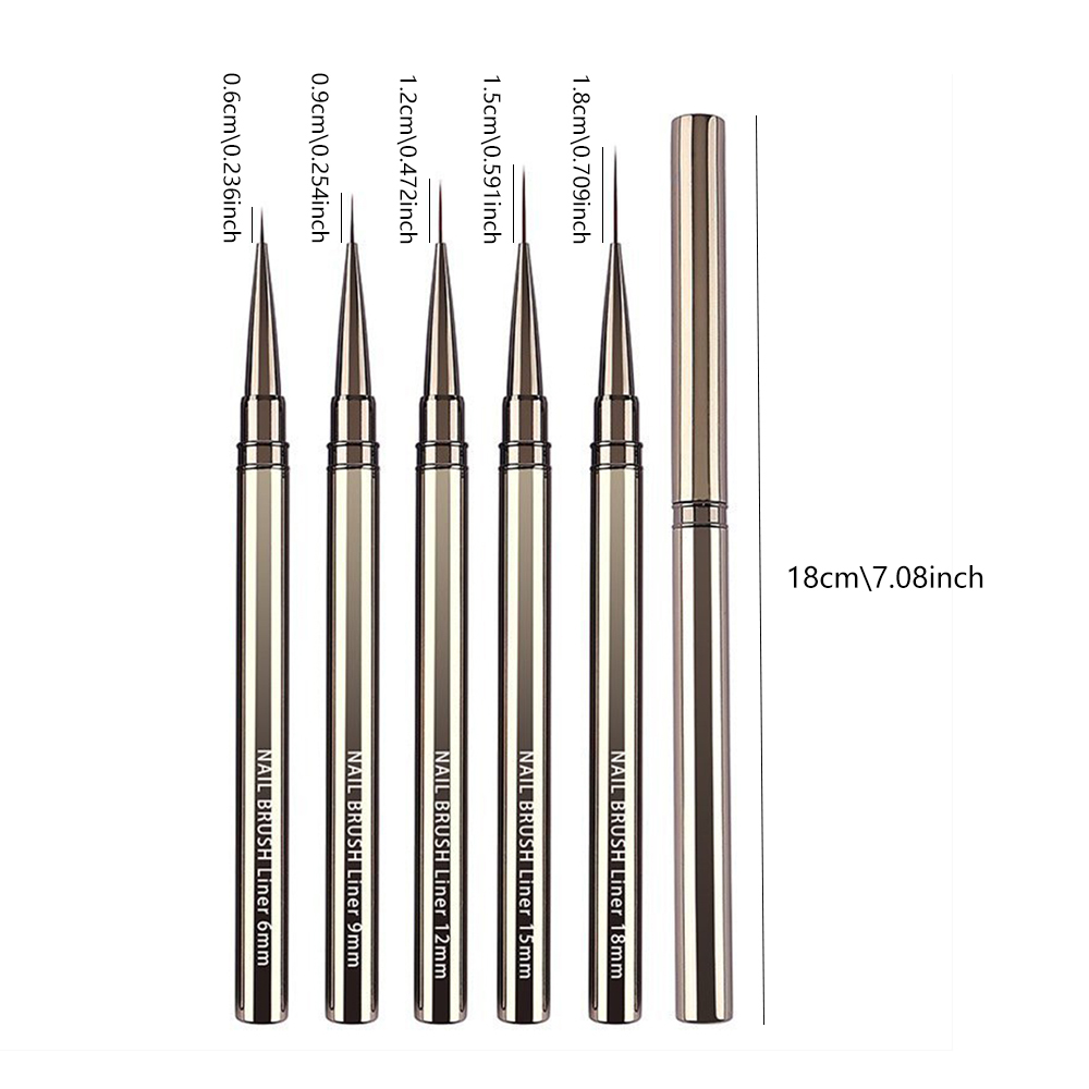 5-Piece Professional Nail Art  - Detailing Brush Set recensione e prezzo