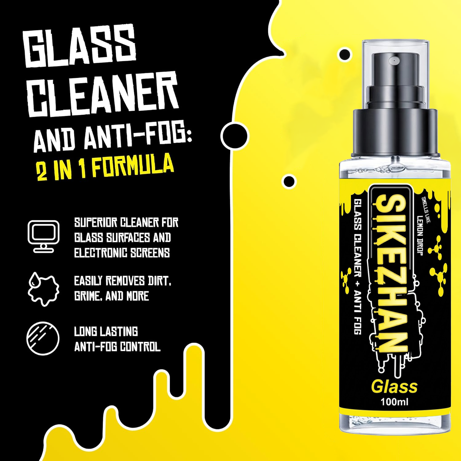 2in1 Anti Fog Spray Car Glass  - Glass Cleaner Streak recensione e prezzo