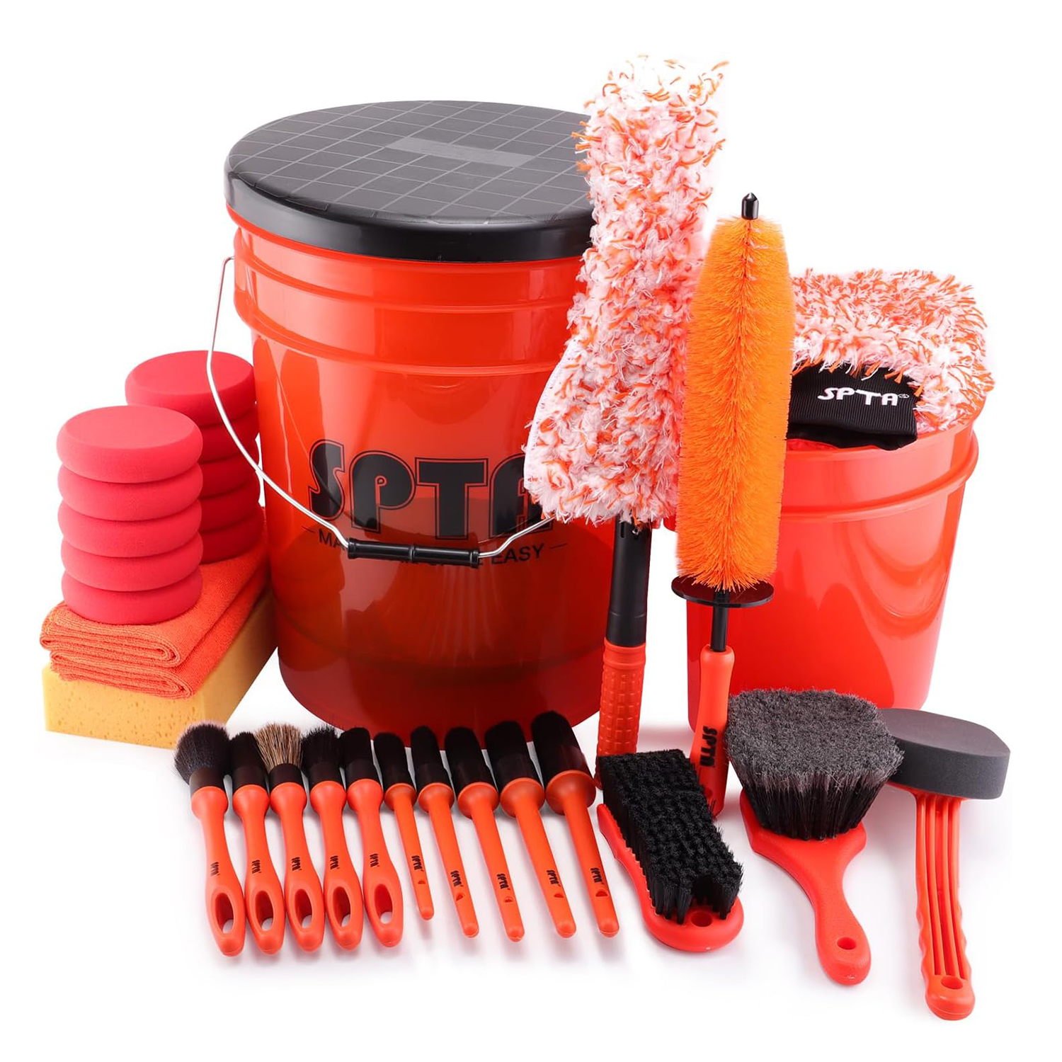 SPTA 33Pcs Car Wash 20L Bucket - Interior Detailing Kit recensione e prezzo