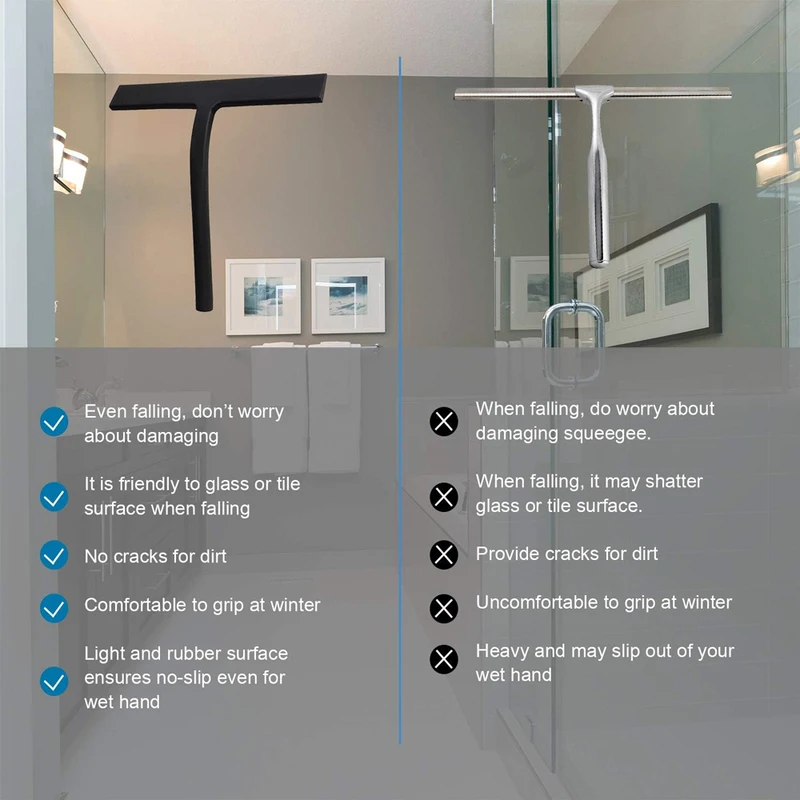 Silicone Squeegee Streak Free  - Glass Cleaner Streak recensione e prezzo