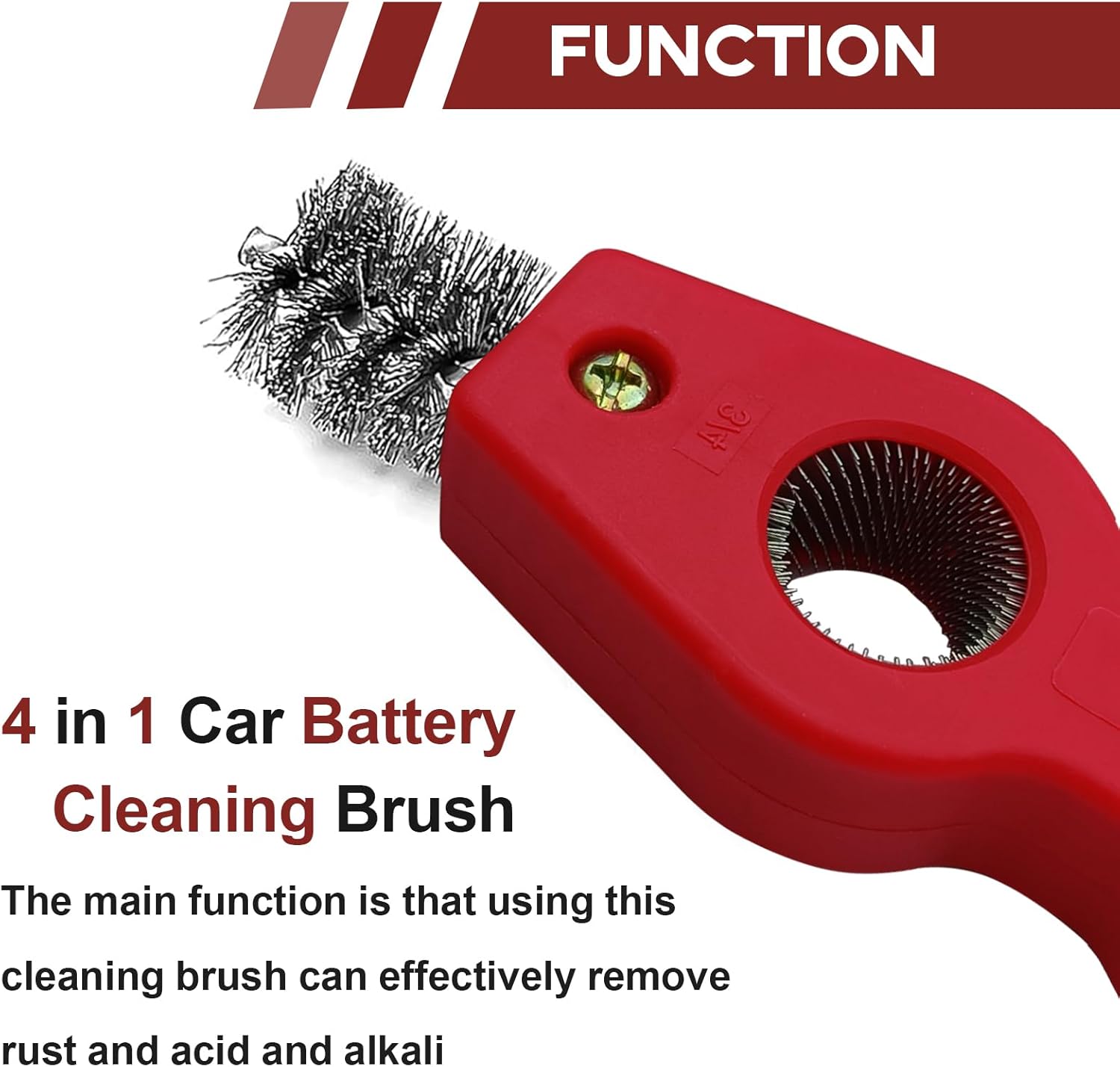 4 in 1 Car Battery Terminal Cl - Car Cleaning Brush recensione e prezzo