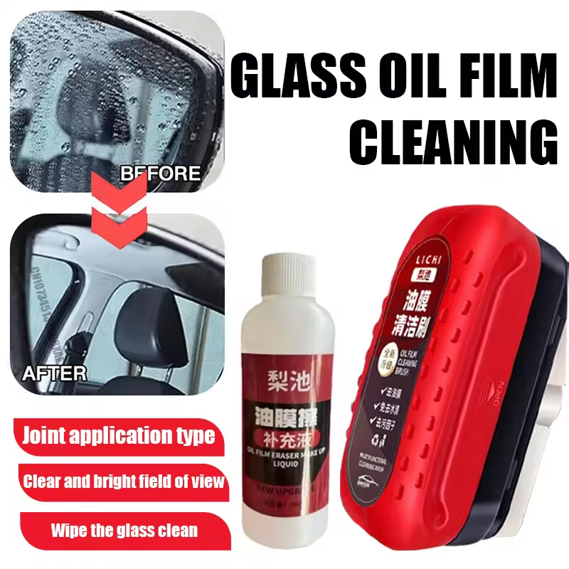 Car Glass Oil Film Remover Gla - Car Cleaning Brush recensione e prezzo