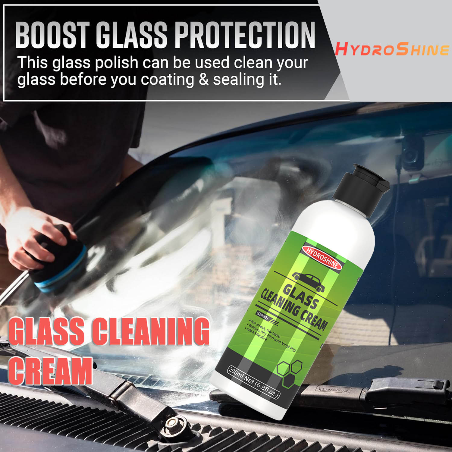 Hydroshine Car Glass Oil Film  - Glass Cleaner Streak recensione e prezzo