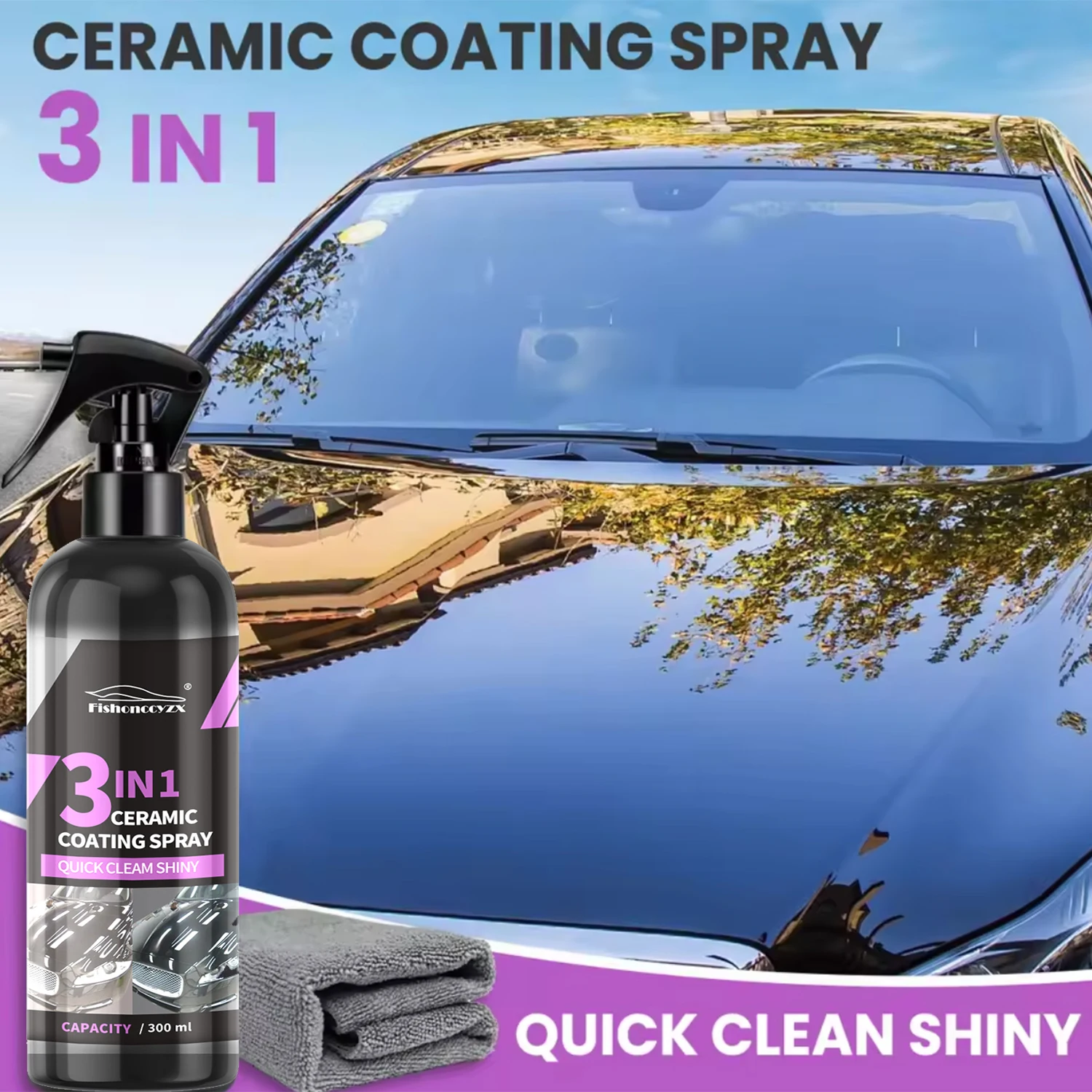 3 in 1 Car Ceramic Liquid Coat - Car Wax Ceramic Coating recensione e prezzo