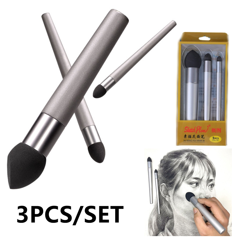 3Pcs Sketch Pen Brush Sponge W - Detailing Brush Set recensione e prezzo