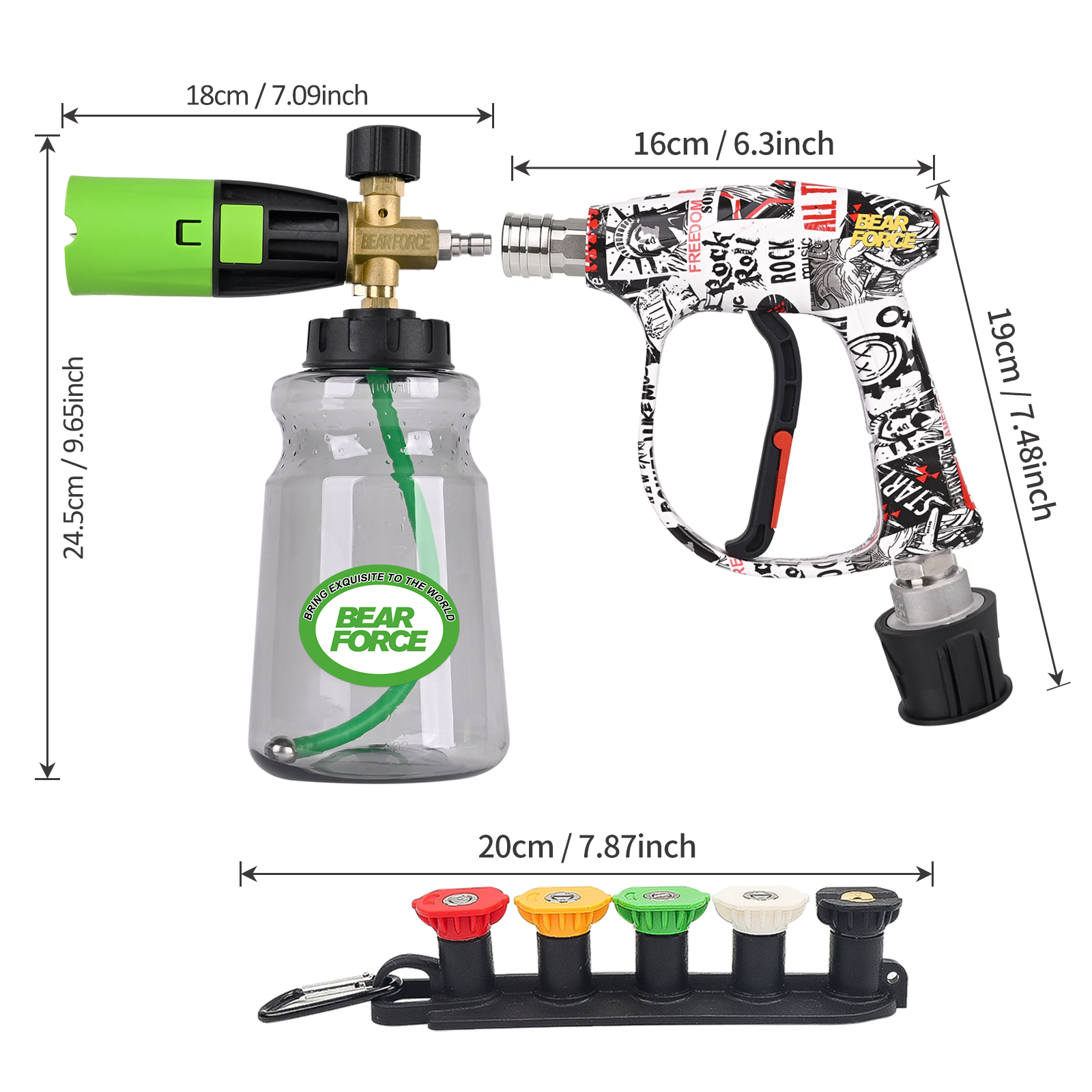 BEAR FORCE Pressure Washer Foa - Pressure Washer Foam Gun recensione e prezzo